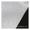 Biodegradable Smooth chunky glitter PU faux leather fabrics